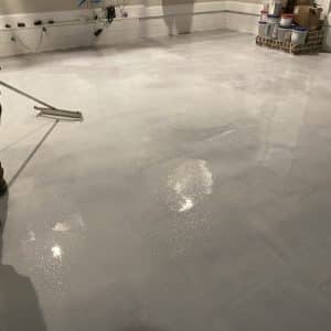 2 Car Garage Vapor Barrier B4 Hermetic Flake Large