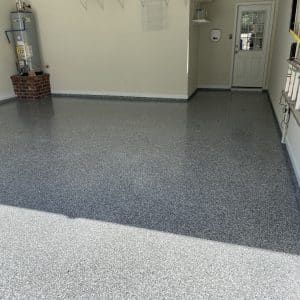 Leveled Garage Floor B4 Tsp Flake Large