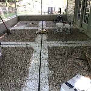Patio Resurfacing Prep Do Pea Gravel To Flake Large